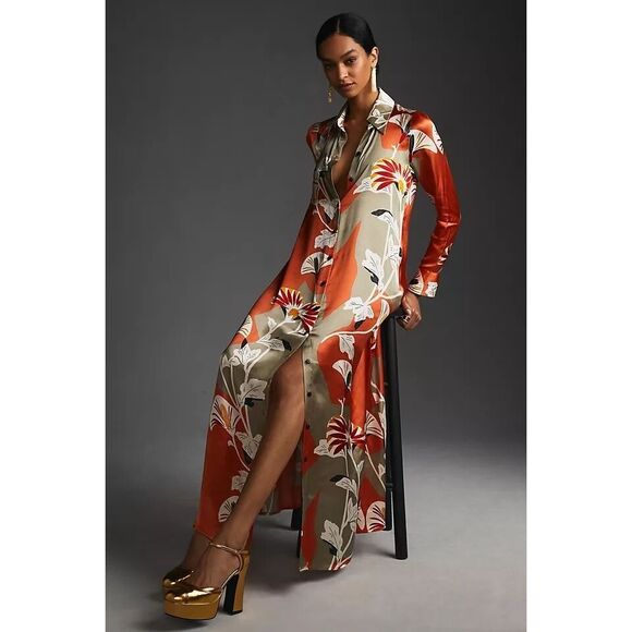 Anthropologie Corey Lynn Calter Maxi Shirt Dress - Picture 3 of 10